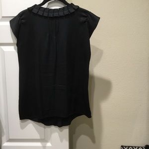 Black 100% silk blouse, Nordstrom purchase.